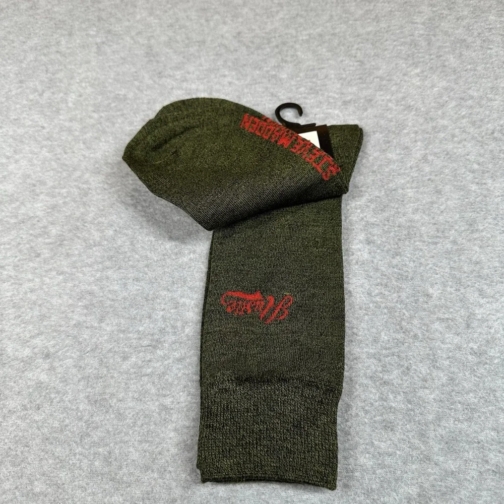 Steve Madden Socks Mens Size 10-13 Shoe‎ Size 6-12.5 Green 